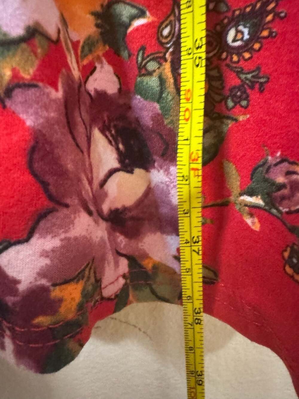 Rue21 rue+ Red Floral Wrap V-Neck Short Sleeve Dress Size 2X - Picture 4 of 4